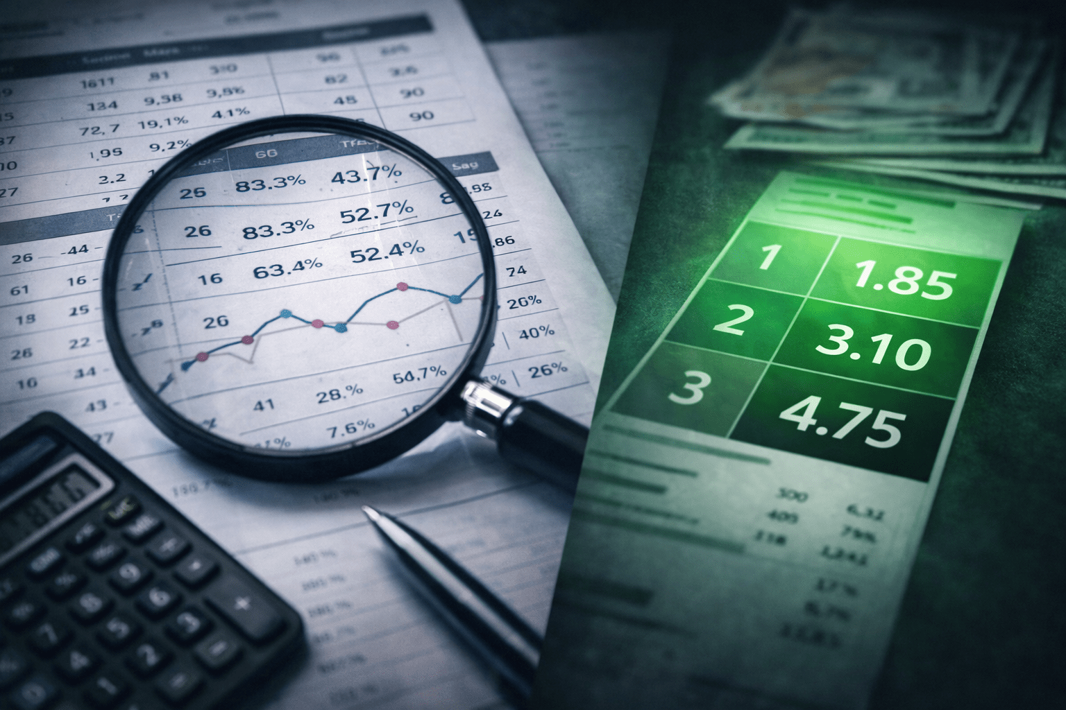 Estatísticas vs. odds: onde está o valor real?